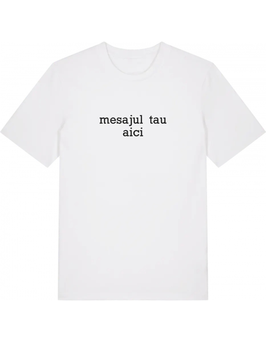 Tricou personalizat font sherif