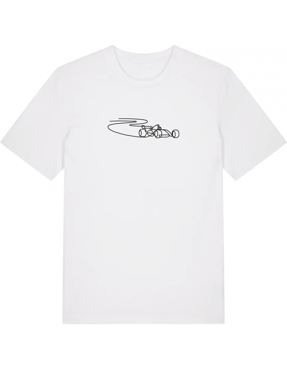Car outline tricou F1