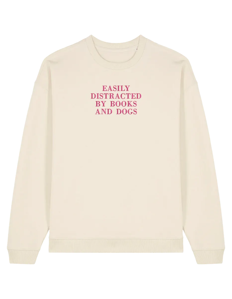 Distracted sweatshirt bookish