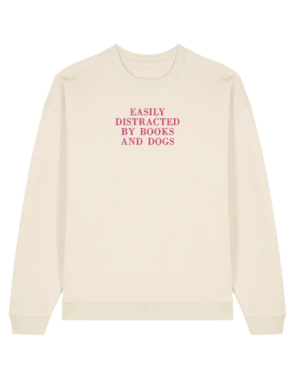 Distracted sweatshirt bookish