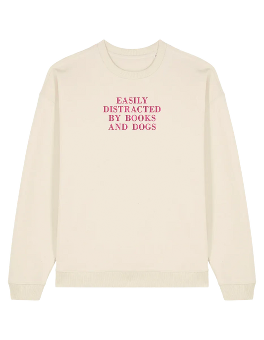 Distracted sweatshirt bookish