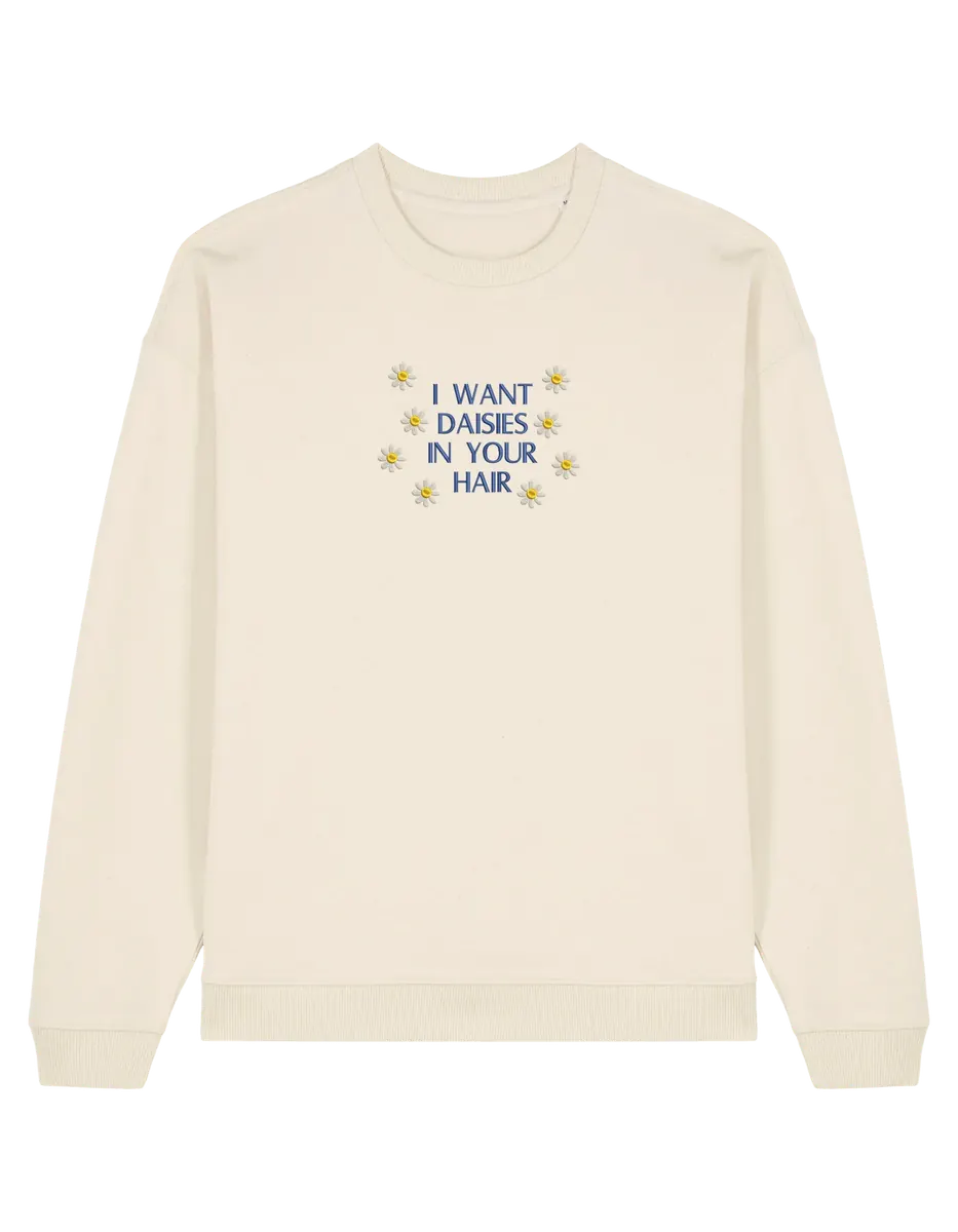 Daisies sweatshirt bookish