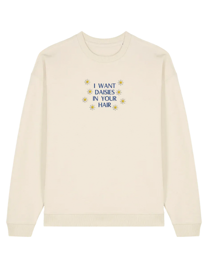 Daisies sweatshirt bookish