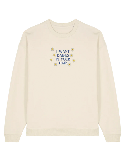 Daisies sweatshirt bookish