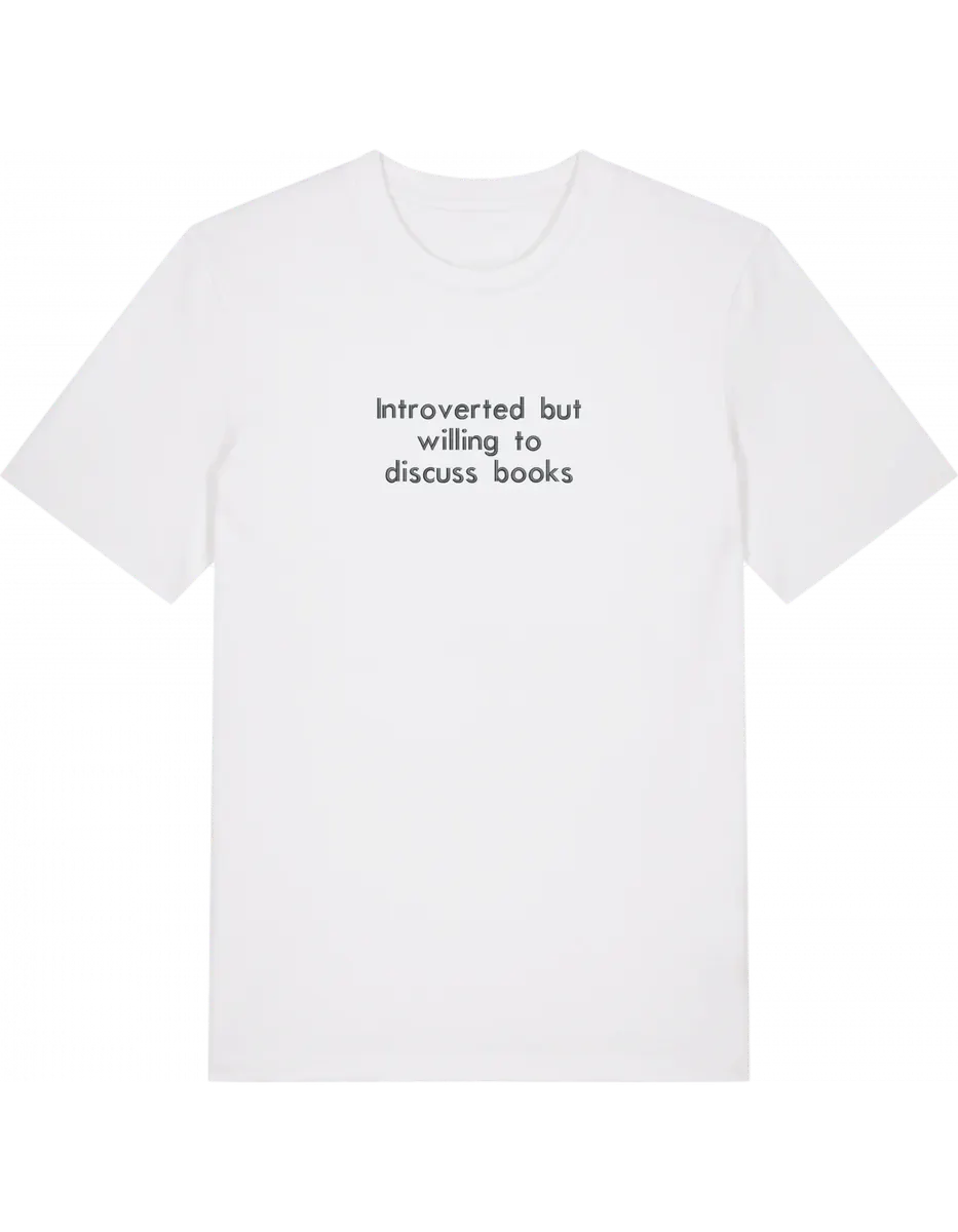 Introverted tricou bookish