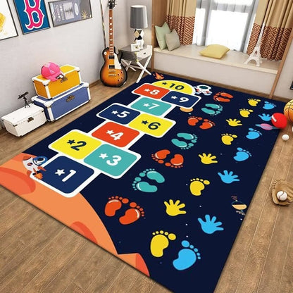 Covor Interactiv pentru Copii cu Joculet Sotron si Amprente Colorate