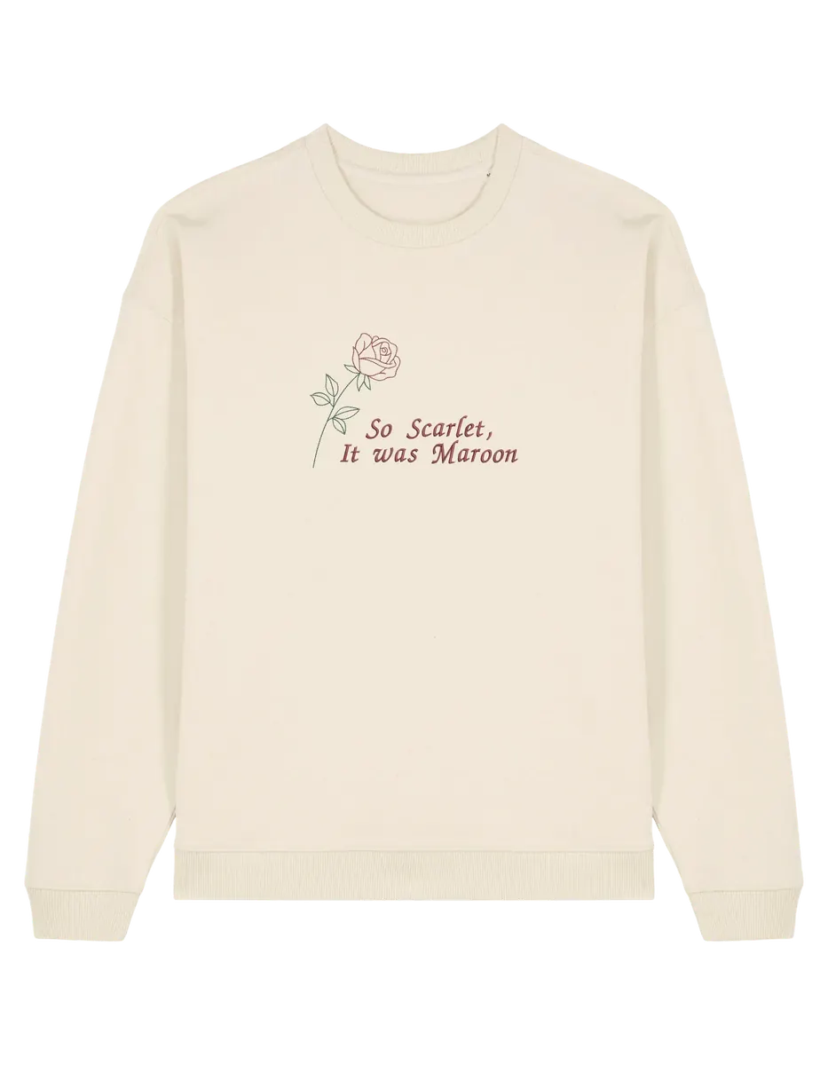 Maroon sweatshirt Taylor Swift