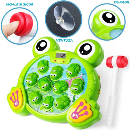 Joc Interactiv Timebox, "Loveste Broscuta" cu 2 Ciocanele, Verde