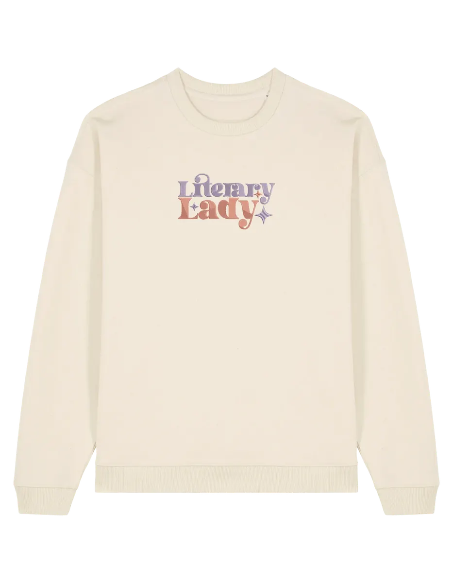 Lady sweatshirt bookish