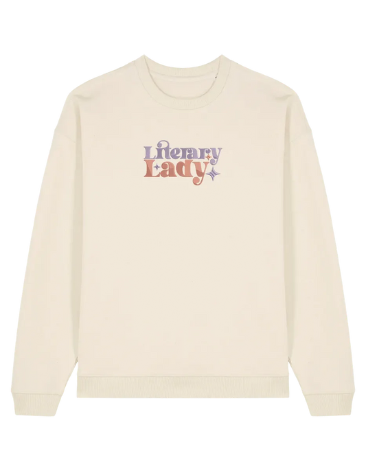 Lady sweatshirt bookish