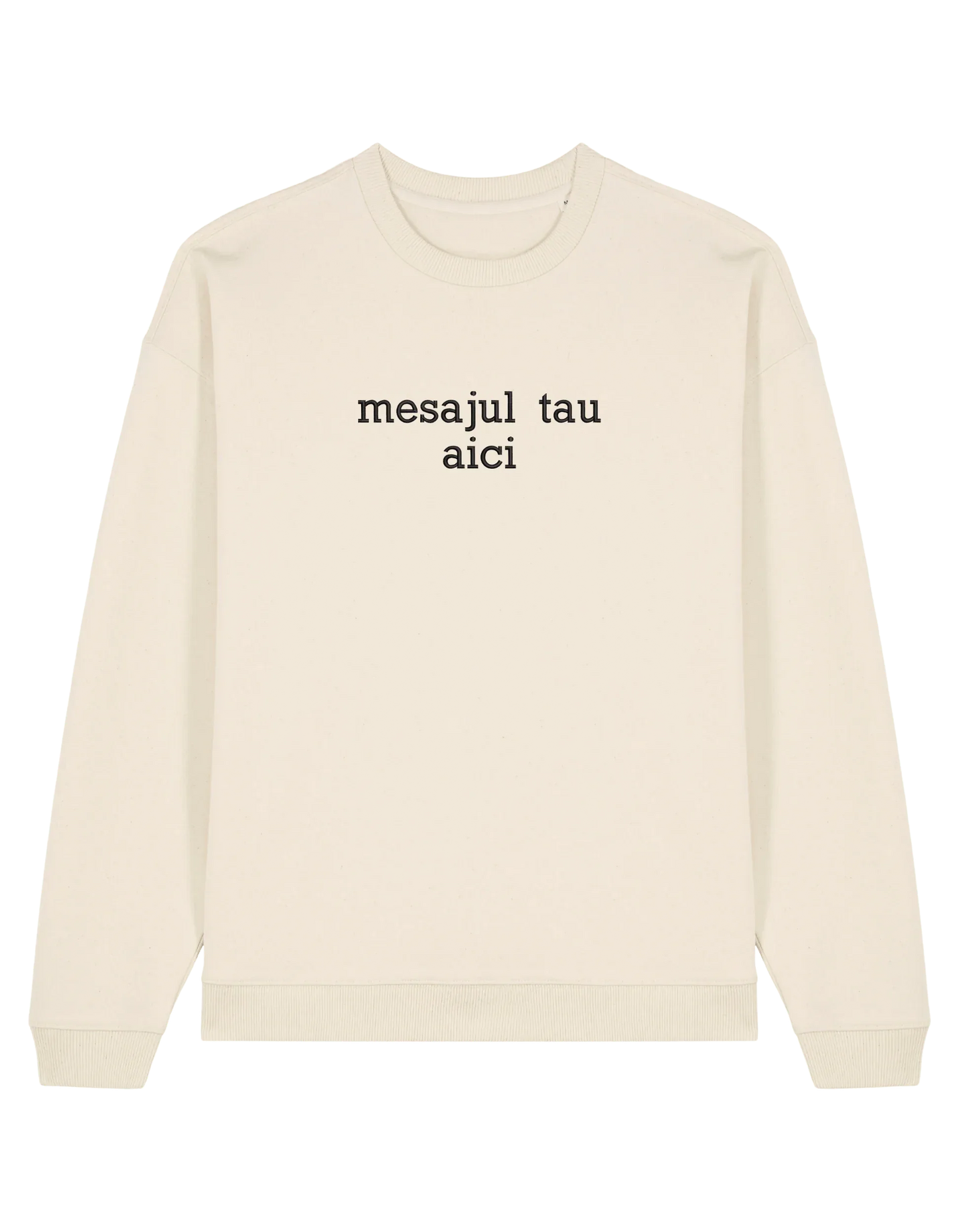 Sweatshirt personalizat font sherif