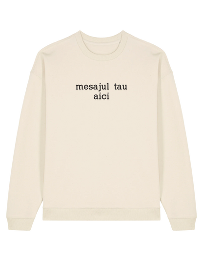 Sweatshirt personalizat font sherif