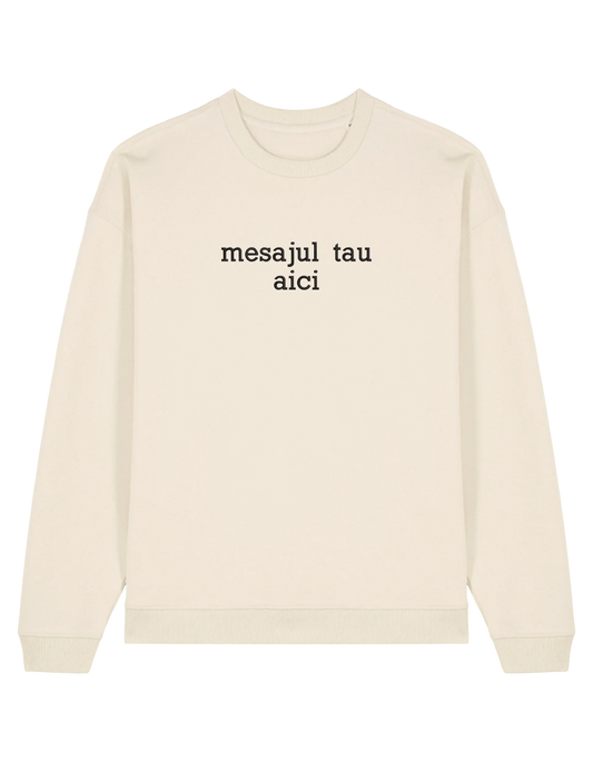 Sweatshirt personalizat font sherif