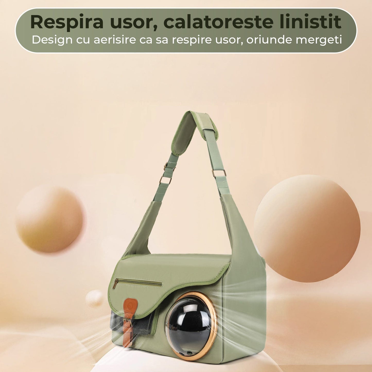 Geanta Timebox, Pliabila si ventilata, avion sau masina, Verde
