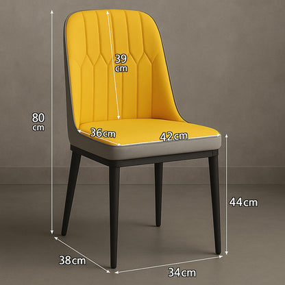 Scaun de Dining Modern Bucatarie, Spate, solduri, Galben