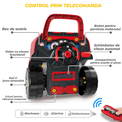 Set de Joaca Mecanic Auto pentru Copii, cu Lumini, Sunete, 8 Ani