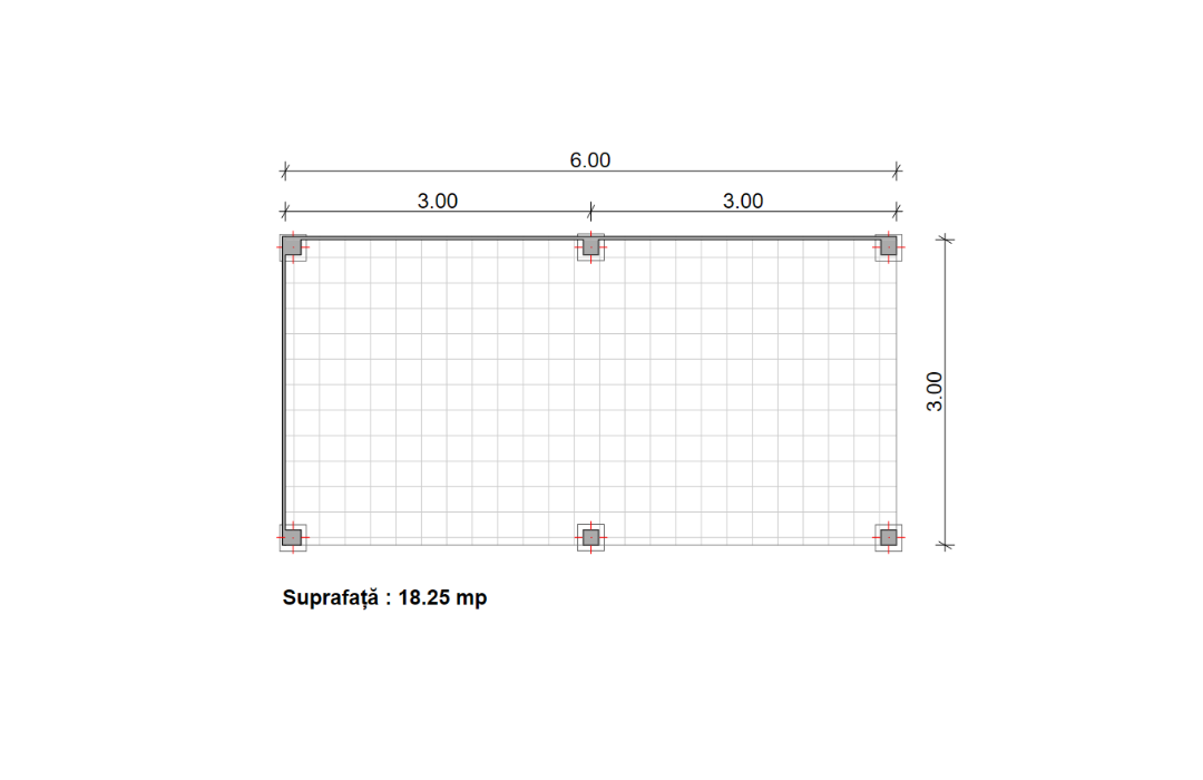 Foișor lemn 3x6m - Argeș