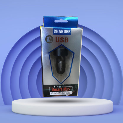Incarcator auto, 36W, 1 x Type-C, 1 x USB , Quick Charger 3, Lumini LED, Negru