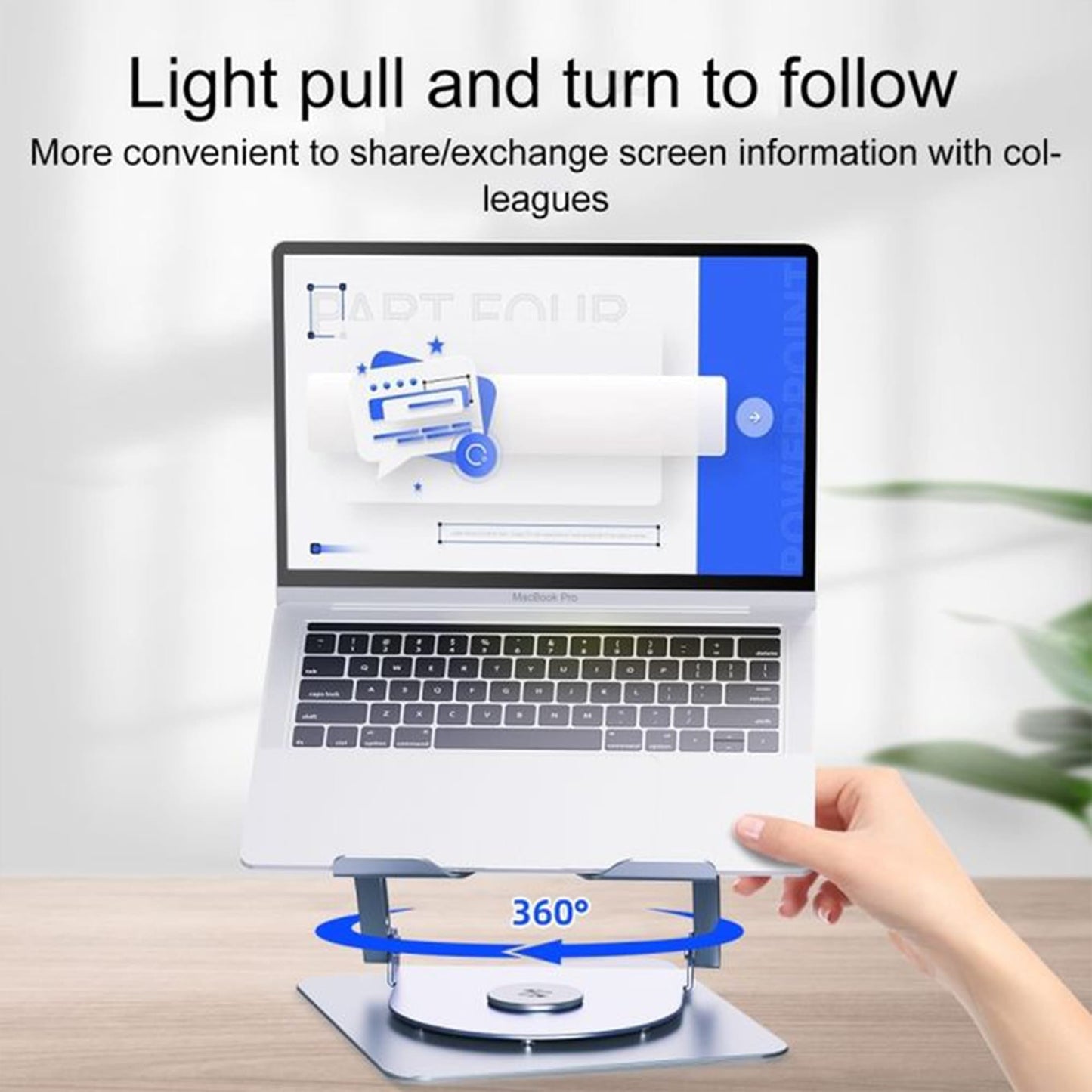 Suport pentru laptop si tableta, Ventilator de racire, Aluminiu