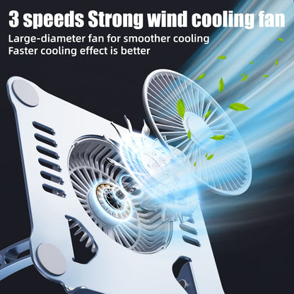 Suport pentru laptop si tableta, Ventilator de racire, Aluminiu