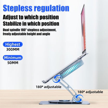 Suport pentru laptop si tableta, Ventilator de racire, Aluminiu