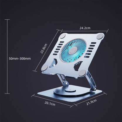 Suport pentru laptop si tableta, Ventilator de racire, Aluminiu