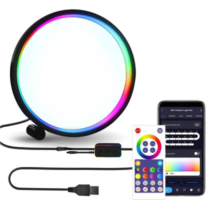 Lampa LED Smart RGB cu aplicatie, noptiera, dormitor, gaming