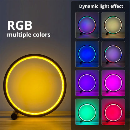 Lampa LED Smart RGB cu aplicatie, noptiera, dormitor, gaming