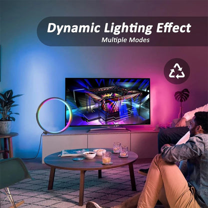 Lampa LED Smart RGB cu aplicatie, noptiera, dormitor, gaming
