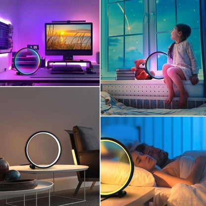 Lampa LED Smart RGB cu aplicatie, noptiera, dormitor, gaming