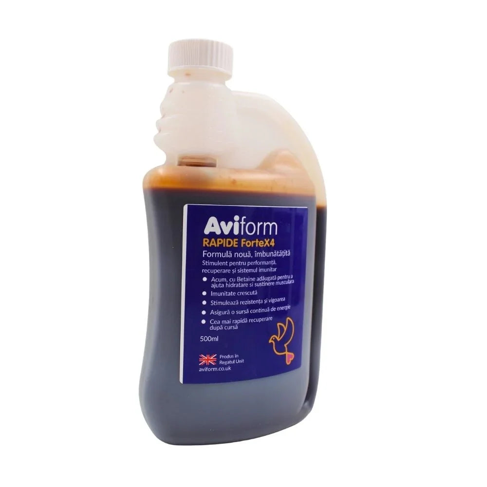 Aviform Rapide Forte X4 – supliment pentru energie și rezistență porumbei 500 ml