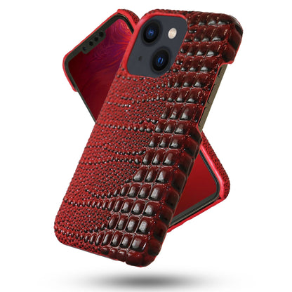 Husa de Protectie Timebox, Apple iPhone 13, stil Piele de sarpe, Rosu