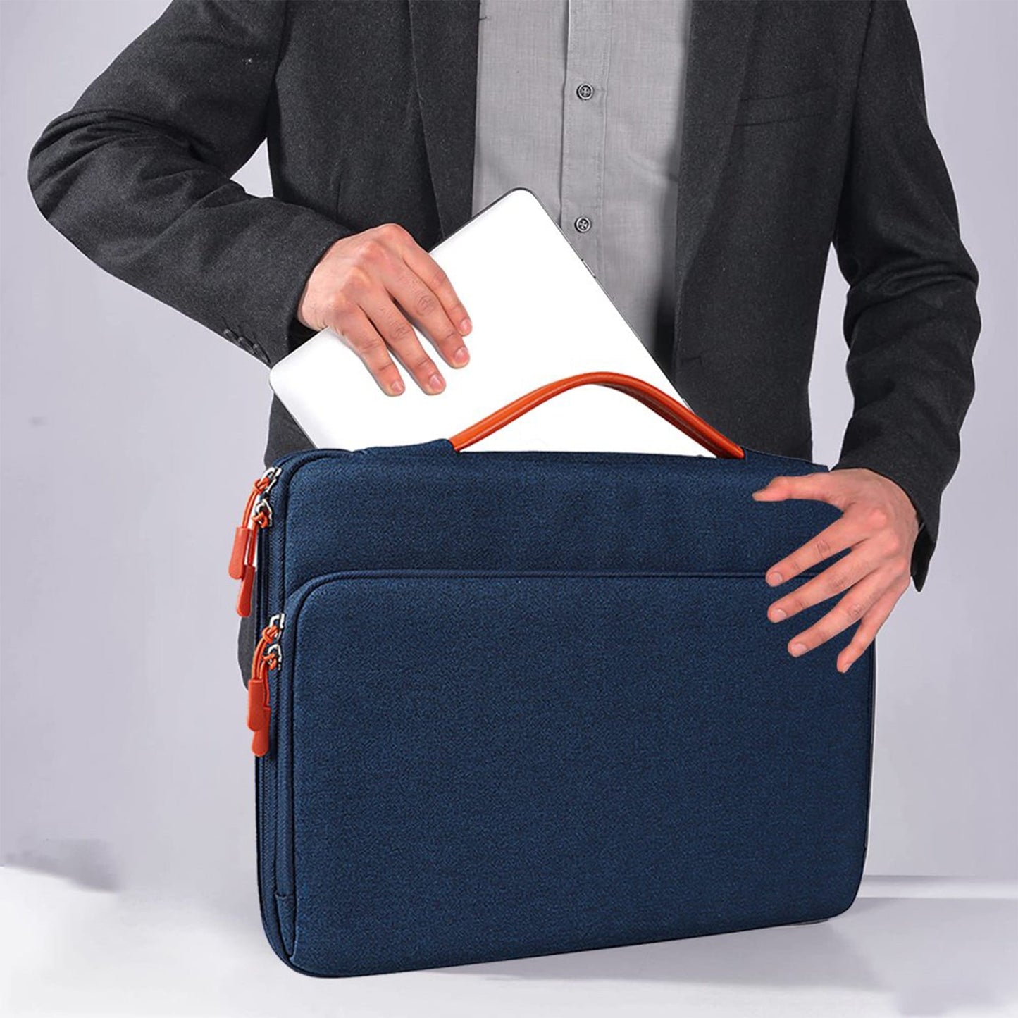 Geanta laptop portabila, 13'', 14'', 15'', 16'' inch, ultrabook, Albastru
