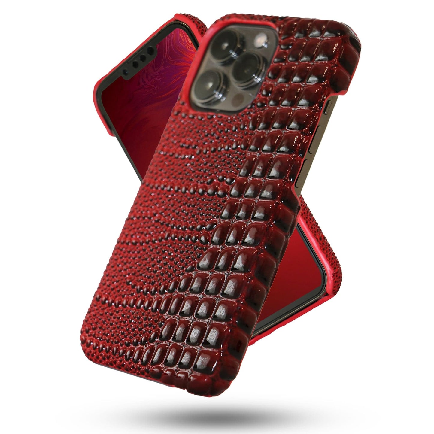 Husa de Protectie Timebox, Apple iPhone 13 Pro, Microfibra in Interior, Rosu