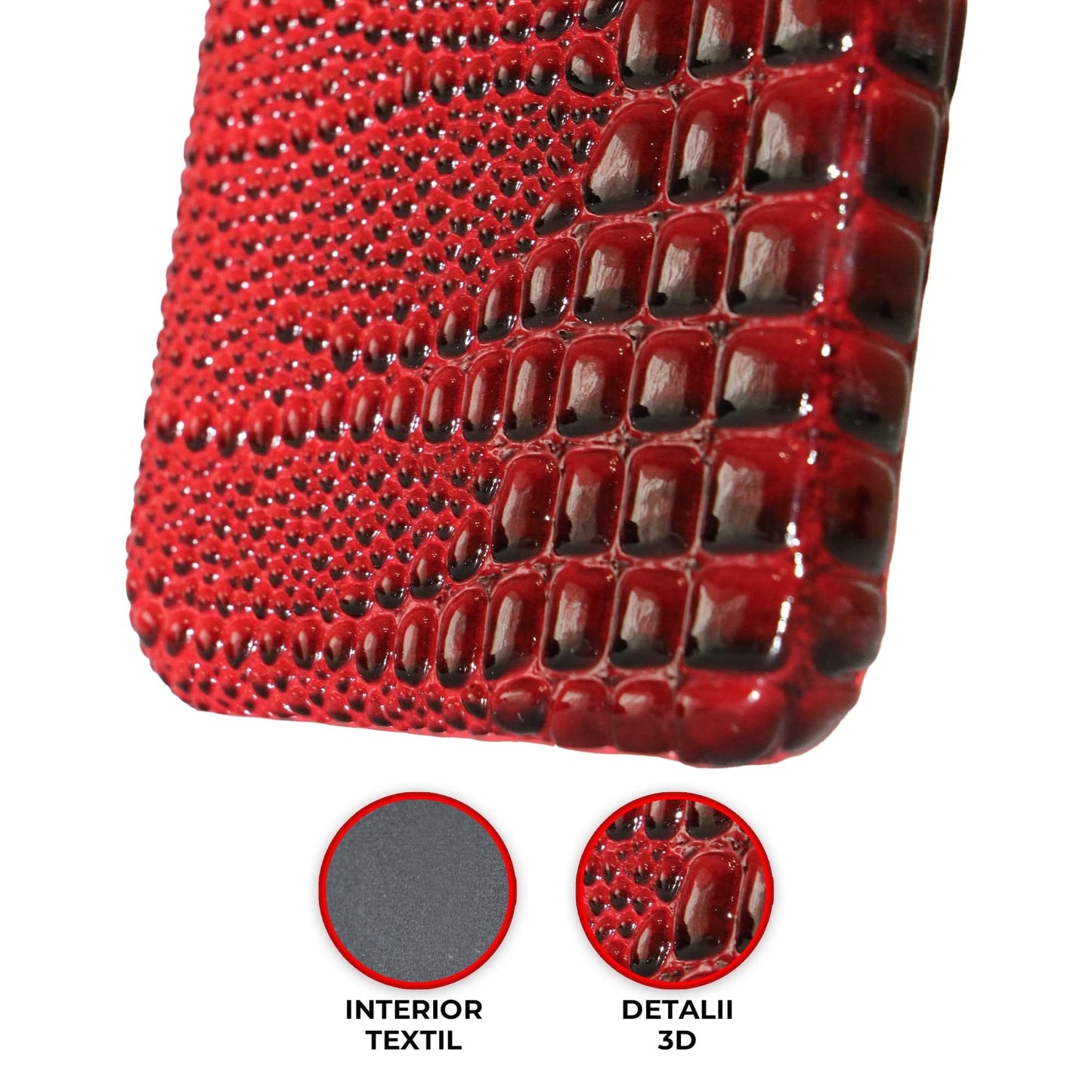 Husa de Protectie Timebox, Apple iPhone 13 Pro, Microfibra in Interior, Rosu