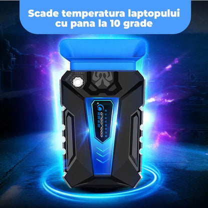 Cooler Laptop Timebox, Ventilator Vacuum pentru Racire Laptop, 3000rpm