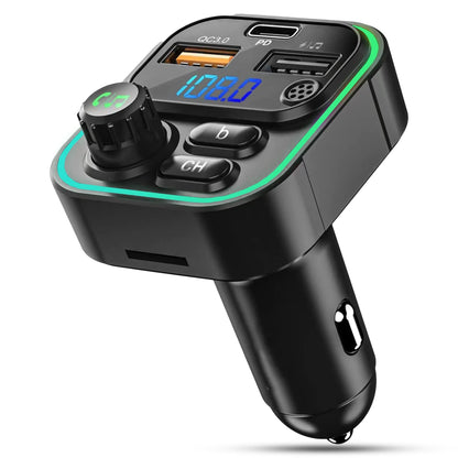 Modulator FM Timebox, 20W, Hands-Free Kit, QC 3, Port USB Type-C, Bluetooth 5