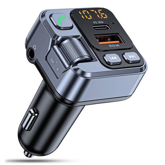 Modulator FM Timebox, Hands-Free, QC 3, Port USB Type-C, Conector AUX