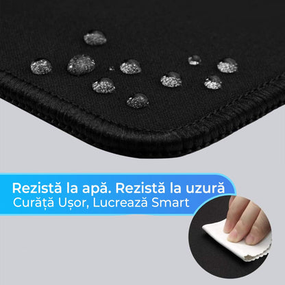 Mousepad gaming XXL Timebox, 80 x 40 cm, impermeabil, office, Albastru