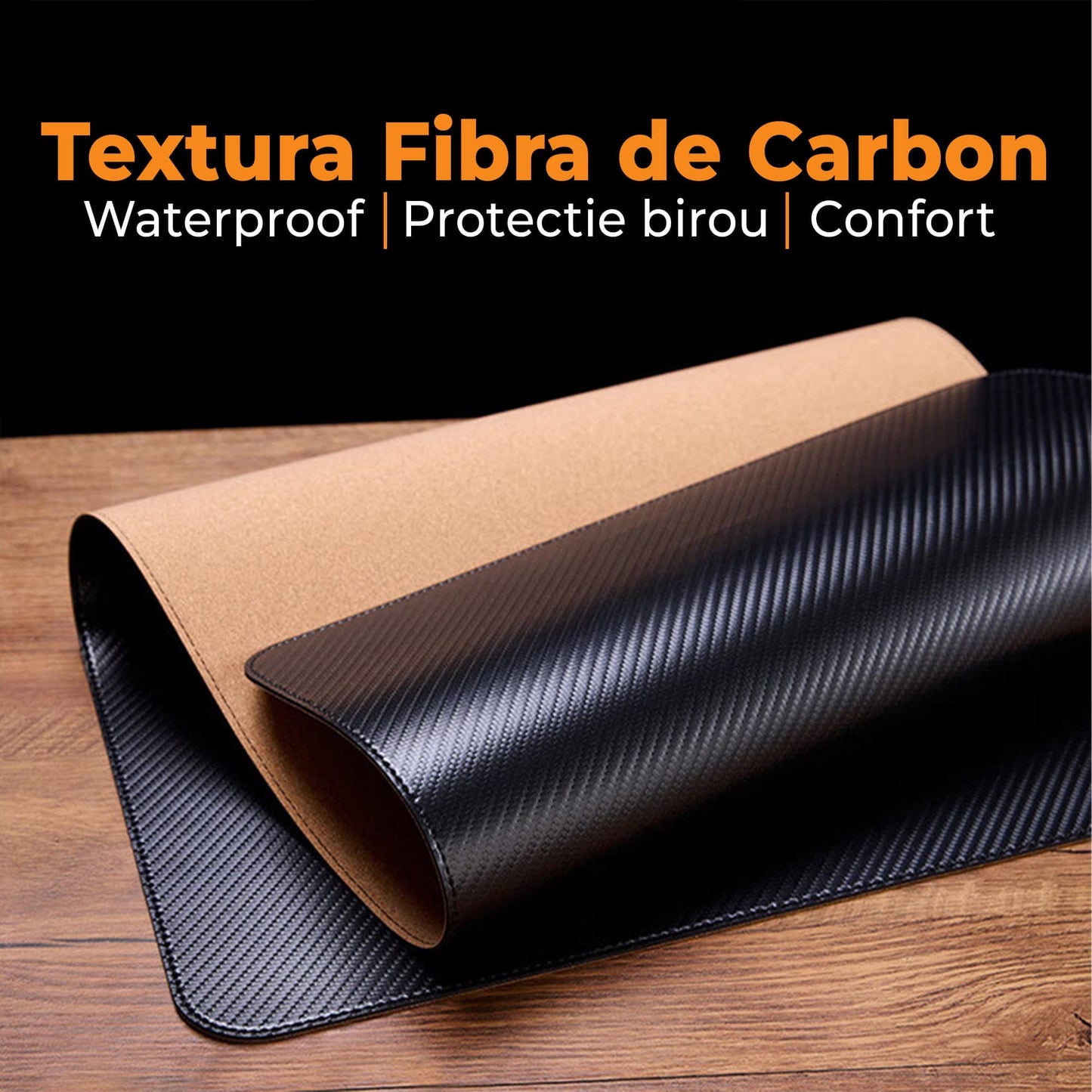 Mousepad gaming XXL Timebox, 120 x 60 cm, impermeabil, office