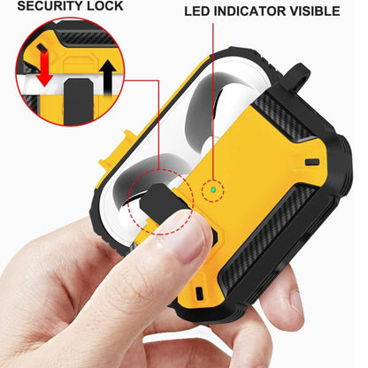 Husa de protectie Timebox, Airpods Pro, Galben