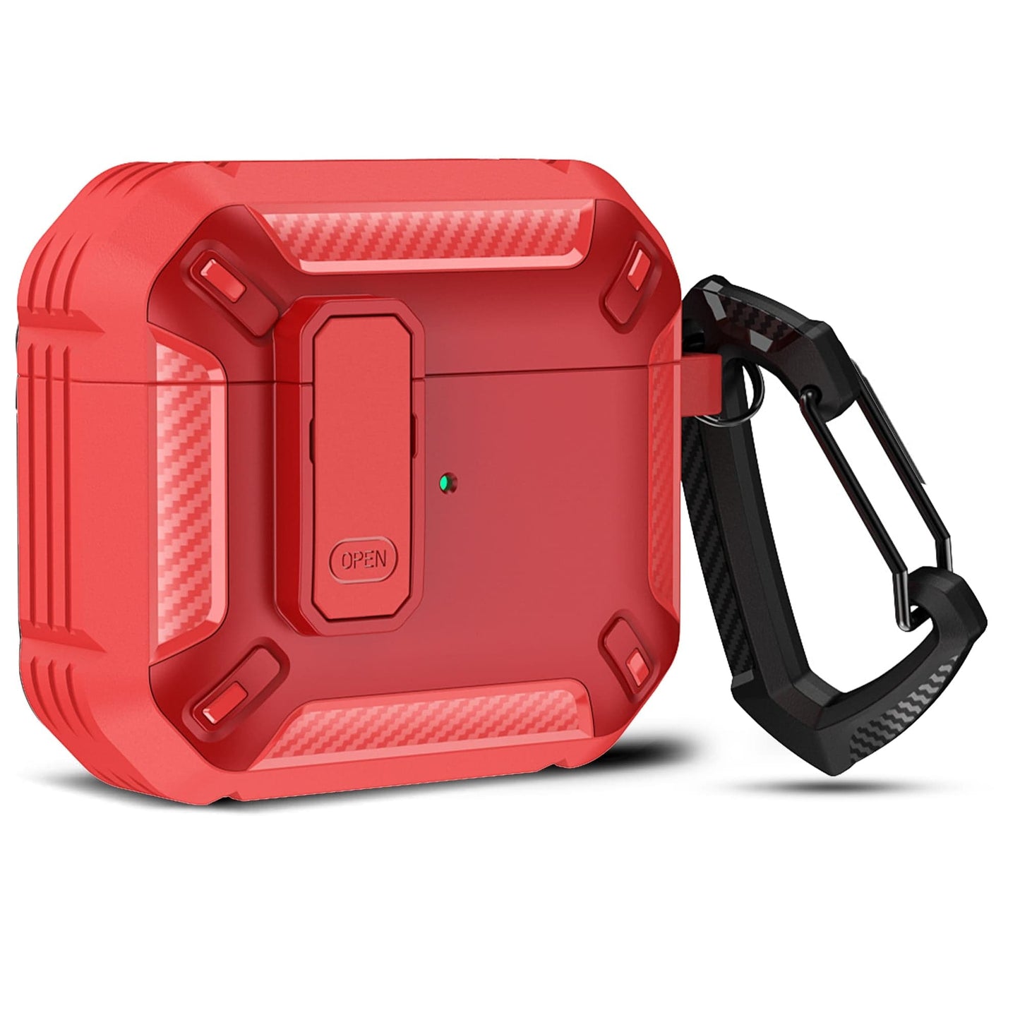 Husa de protectie Timebox, Airpods Pro, Rosu