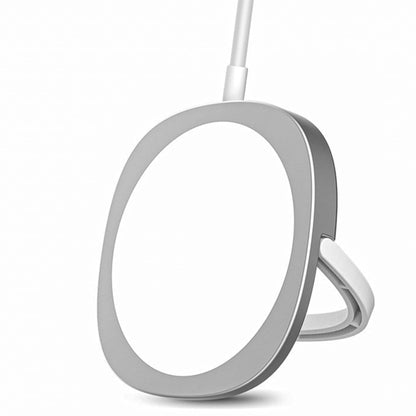 Incarcator Magnetic Wireless cu Tehnologie Magsafe Timebox, 15W, Type-C, Alb