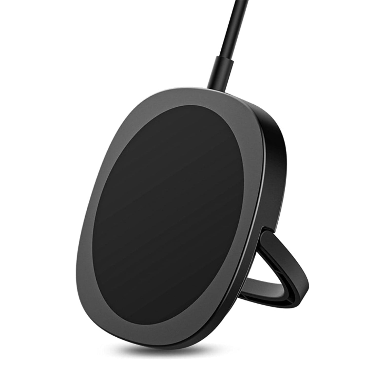 Incarcator Magnetic Wireless cu Tehnologie Magsafe Timebox, 15W, Type-C, Negru