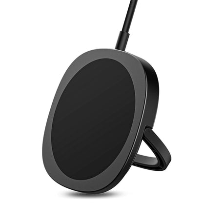 Incarcator Magnetic Wireless cu Tehnologie Magsafe Timebox, 15W, Type-C, Negru