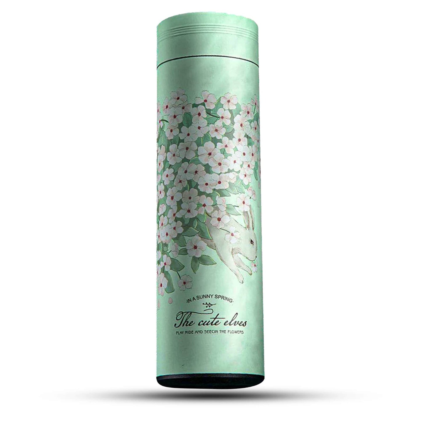 Cana termos Timebox, perete dublu izolat, 450ml, Verde