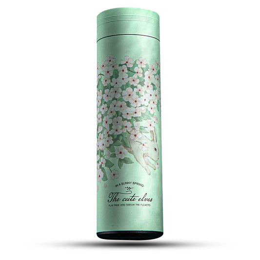 Cana termos Timebox, perete dublu izolat, 450ml, Verde