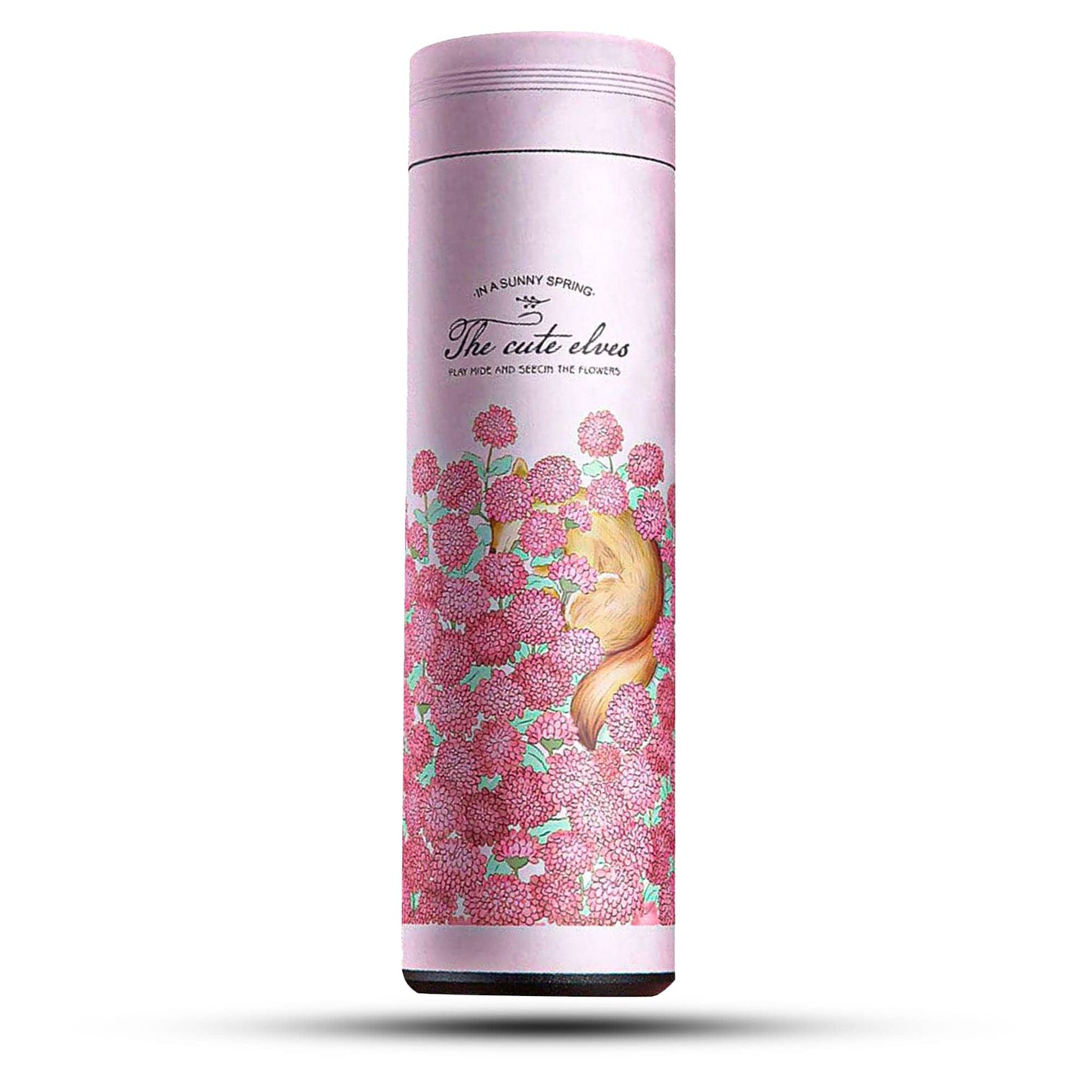 Cana termos Timebox, perete dublu izolat, 450ml, Roz