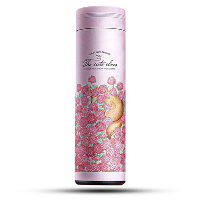 Cana termos Timebox, perete dublu izolat, 450ml, Roz