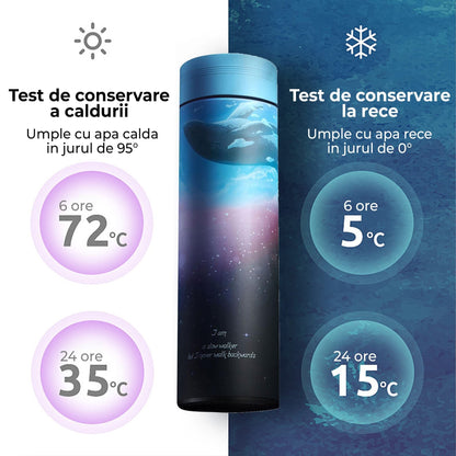 Cana termos Timebox, perete dublu izolat, 450ml, Multicolor